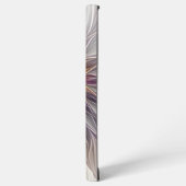 発光カラフル花、抽象芸術フラモダンクタル SAMSUNG GALAXYケース (左側面)