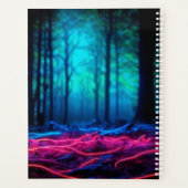 発光キツネ動物深い暗黒林 プランナー手帳 (裏面)