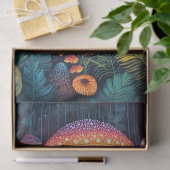 発光キノコカラフルジャングルの切り離し 薄葉紙 (ギフト)