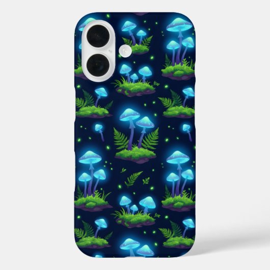 発光キノコ模様のスマホケース Case-Mate iPhoneケース (裏面)