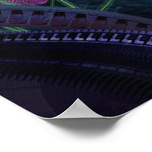 発光クラゲのポスター ポスター (角)