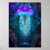 発光クラゲのポスター ポスター (正面)