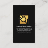 発光グリーン電波電気技師 名刺 (裏面)