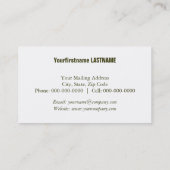 発光グリーン 名刺 (裏面)