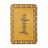 発光ゴールデンドット白黒パターン名 バスマット (正面縦)