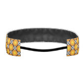 発光ゴールデンドット白黒格子パターン アスレチックヘッドバンド (裏面)