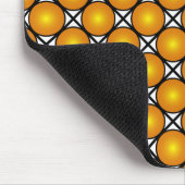 発光ゴールデンドット白黒格子パターン マウスパッド (コーナー)