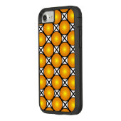 発光ゴールデンドット白黒格子パターン Case-Mate iPhoneケース (裏面/左)