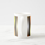 発光トンネルカラフルグラフィックフラクタルパターン ボーンチャイナマグカップ (裏面)