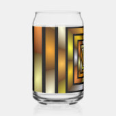 発光トンネルカラフルフラトリップ（幻覚体験）のようなルタルグラフィック ガラス缶 (正面)