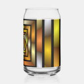 発光トンネルカラフルフラトリップ（幻覚体験）のようなルタルグラフィック ガラス缶 (裏面)