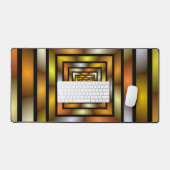 発光トンネルカラフルフラトリップ（幻覚体験）のようなルタルグラフィック デスクマット (キーボード&マウス)