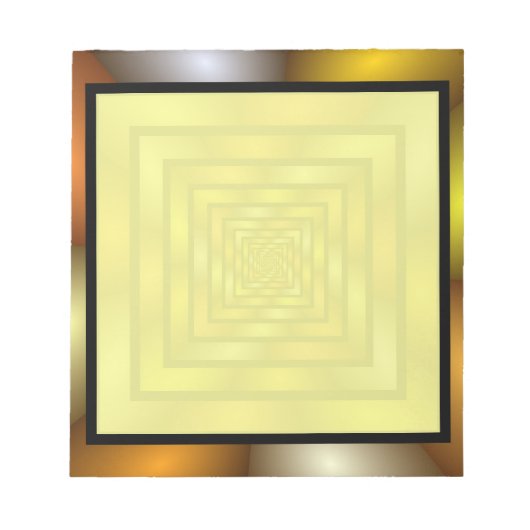 発光トンネルカラフルフラトリップ(幻覚体験)のようなルタルグラフィック ノートパッド (正面)