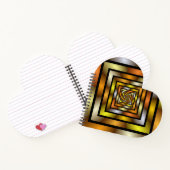 発光トンネルカラフルフラトリップ（幻覚体験）のようなルタルグラフィック ノートブック (内部)