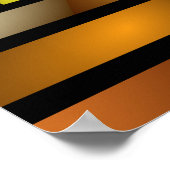 発光トンネルカラフルフラトリップ(幻覚体験)のようなルタルグラフィック ポスター (角)