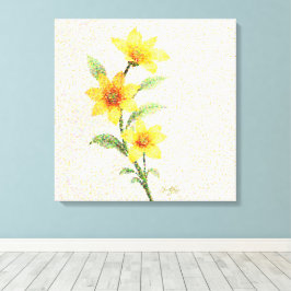 発光ネットワーク キャンバスプリント