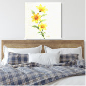 発光ネットワーク キャンバスプリント (インサイチュ (寝室))