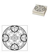 発光ハート ラバースタンプ (押印)