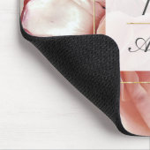 発光バラエレガントモダンフローラモノグラム マウスパッド (コーナー)