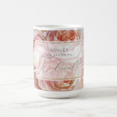 発光バラエレガントモダンフローラ コーヒーマグカップ (中央)