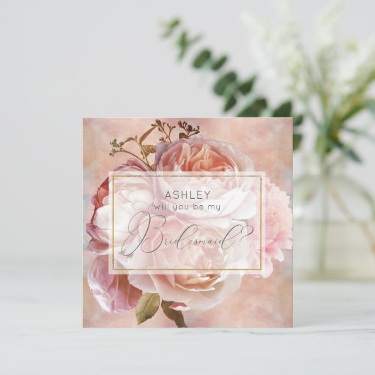 発光バラエレガントモダンフローラ 招待状 (スタンド正面)