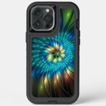 発光ファンタジーフラワーカラフル、抽象芸術フラクタル