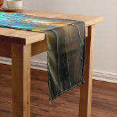 発光ファンタジーフラワーカラフル、抽象芸術フラクタル ショートテーブルランナー (インサイチュ)