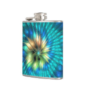 発光ファンタジーフラワーカラフル、抽象芸術フラクタル フラスク (左)