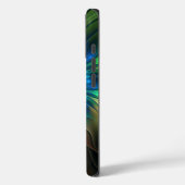 発光ファンタジーフラワーカラフル、抽象芸術フラクタル Case-Mate iPhoneケース (裏面 / 左)