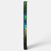 発光ファンタジーフラワーカラフル、抽象芸術フラクタル SAMSUNG GALAXYケース (左側面)