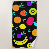 発光フルーツフェスタ ビーチタオル (正面)