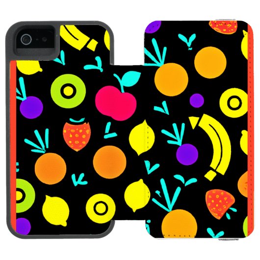 発光フルーツフェスタ INCIPIO iPhoneウォレットケース (フォリオ Open)