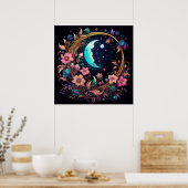 発光フローラ三日月 ポスター (キッチン)