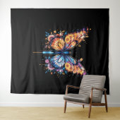 発光ブルーミング タペストリー (インサイチュ(横))