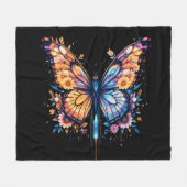 発光ブルーミング フリースブランケット (正面(横))