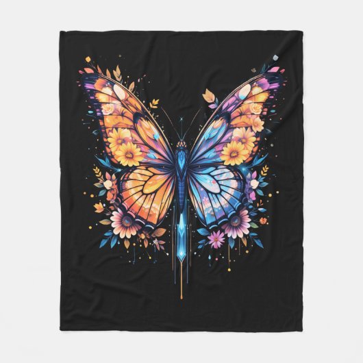 発光ブルーミング フリースブランケット (正面)