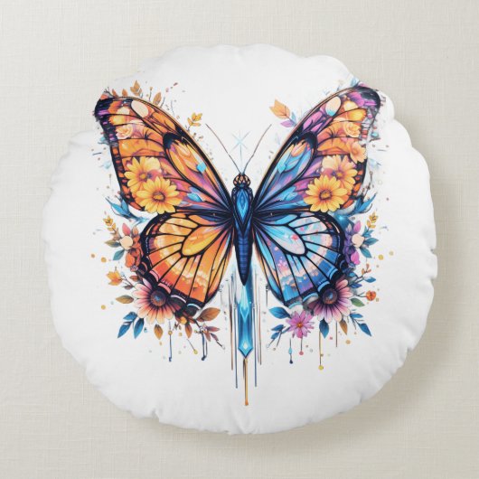 発光ブルーミング ラウンドクッション (正面)