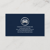 発光ブルー水滴オートカーウォッシュ 名刺 (裏面)