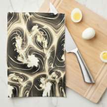 発光ベージュのストロークのツイストされたフラクタルレポート