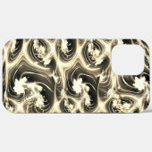 発光ベージュのストロークのツイストされたフラクタルレポート Case-Mate iPhoneケース (裏面 (横))