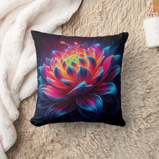 発光ペタル開花 クッション (ブランケット)