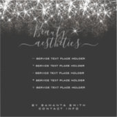 発光性白金銀グリッターエレガント美しい シール (正面)