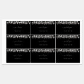 発光性白金銀グリッターエレガント美しい ラベル (シート)