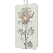 発光性金属銀バラ カーエアーフレッシュナー (左)