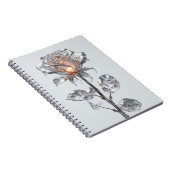 発光性金属銀バラ ノートブック (右側)