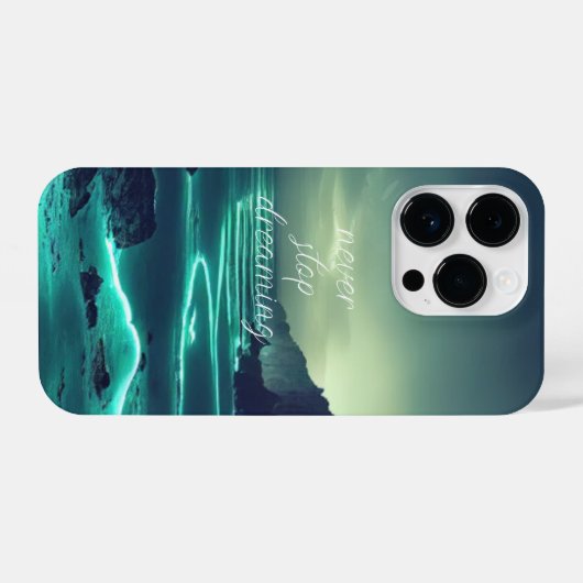 発光感動的海 iPhoneケース (裏面横)