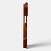 発光抽象芸術オレンジ赤フラクタルイニシャル Case-Mate iPhoneケース (裏面 / 右)