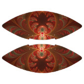 発光抽象芸術モダンオレンジ赤フラクタル アメリカンフットボール (パネル)