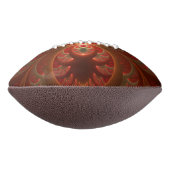 発光抽象芸術モダンオレンジ赤フラクタル アメリカンフットボール (回転90)