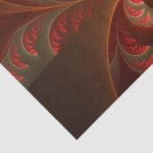 発光抽象芸術モダンオレンジ赤フラクタル 薄葉紙 (詳細)